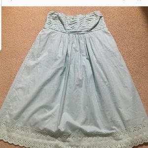 J.crew mint green empire waist dress size m